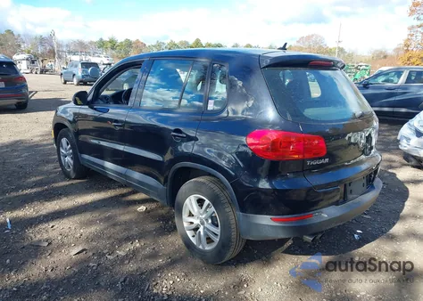 2014 Volkswagen Tiguan S из США, поврежденный, VIN WVGAV3AX2EW598630
